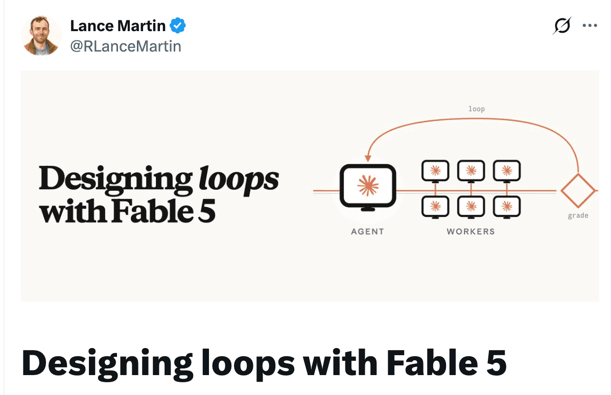Lance Martin post about designing loops with Fable 5